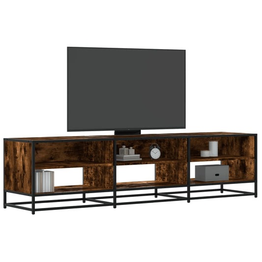 Tv-meubel 180x40x46 cm bewerkt hout gerookt eikenkleurig