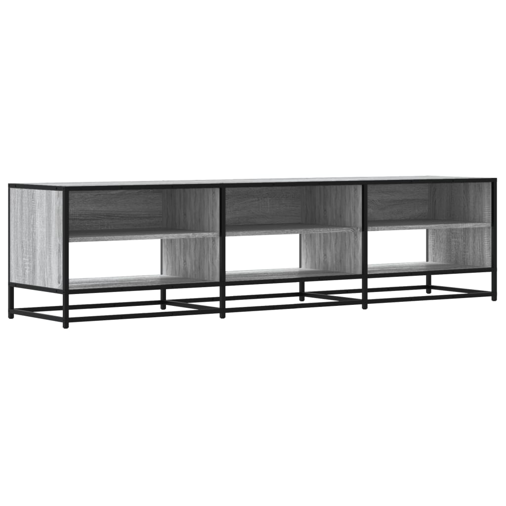 Tv-meubel 180x40x46 cm bewerkt hout grijs sonoma eikenkleurig