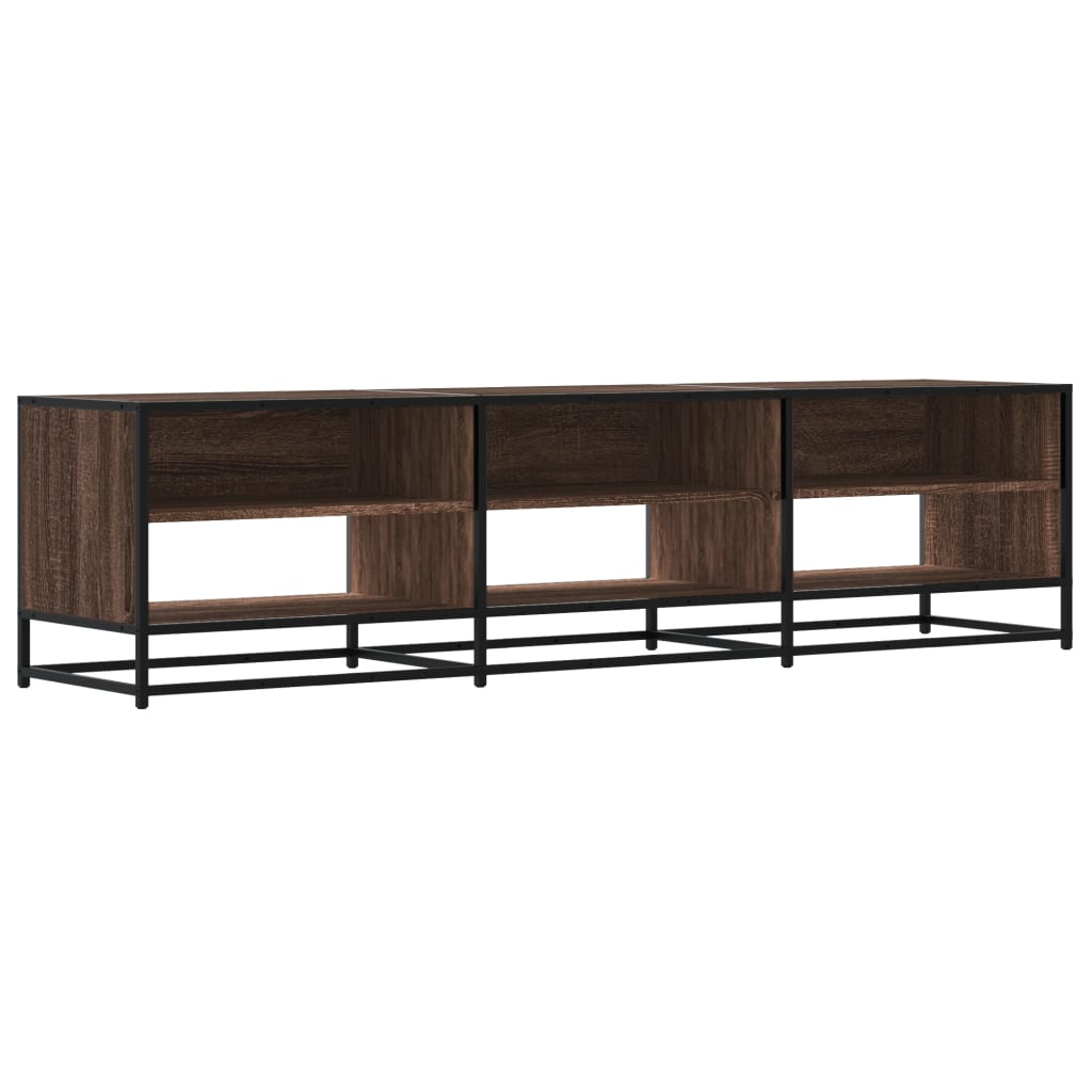 Tv-meubel 180x40x46 cm bewerkt hout bruin eikenkleurig