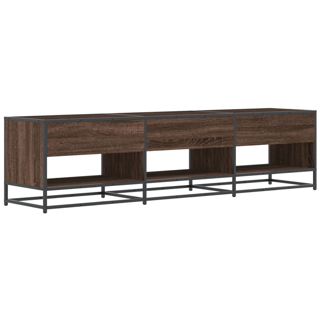 Tv-meubel 180x40x46 cm bewerkt hout bruin eikenkleurig