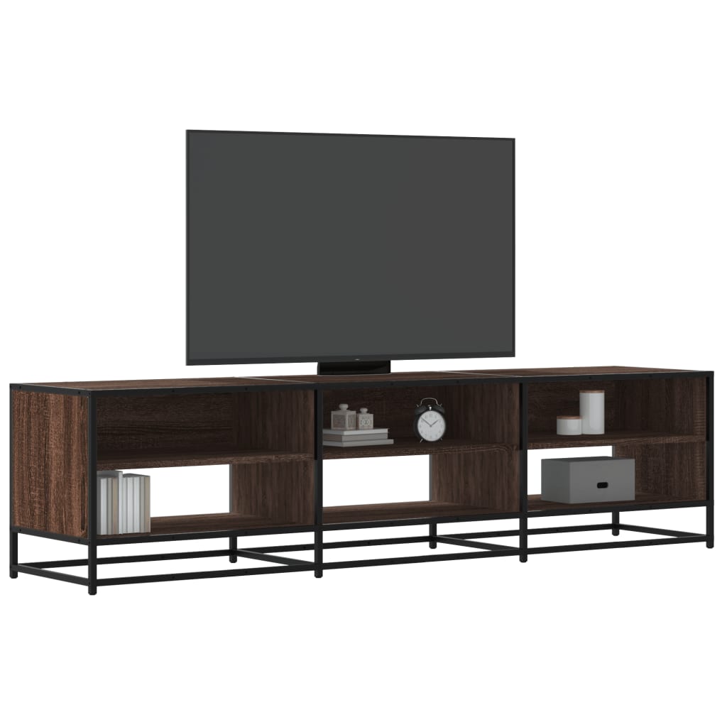 Tv-meubel 180x40x46 cm bewerkt hout bruin eikenkleurig