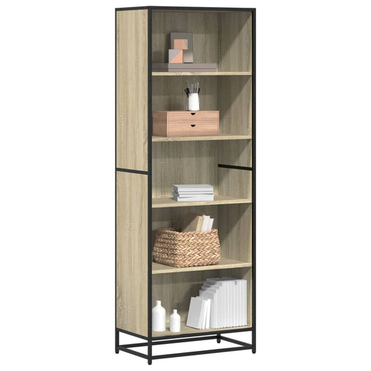 Boekenkast 60x35x170,5 cm bewerkt hout sonoma eikenkleurig