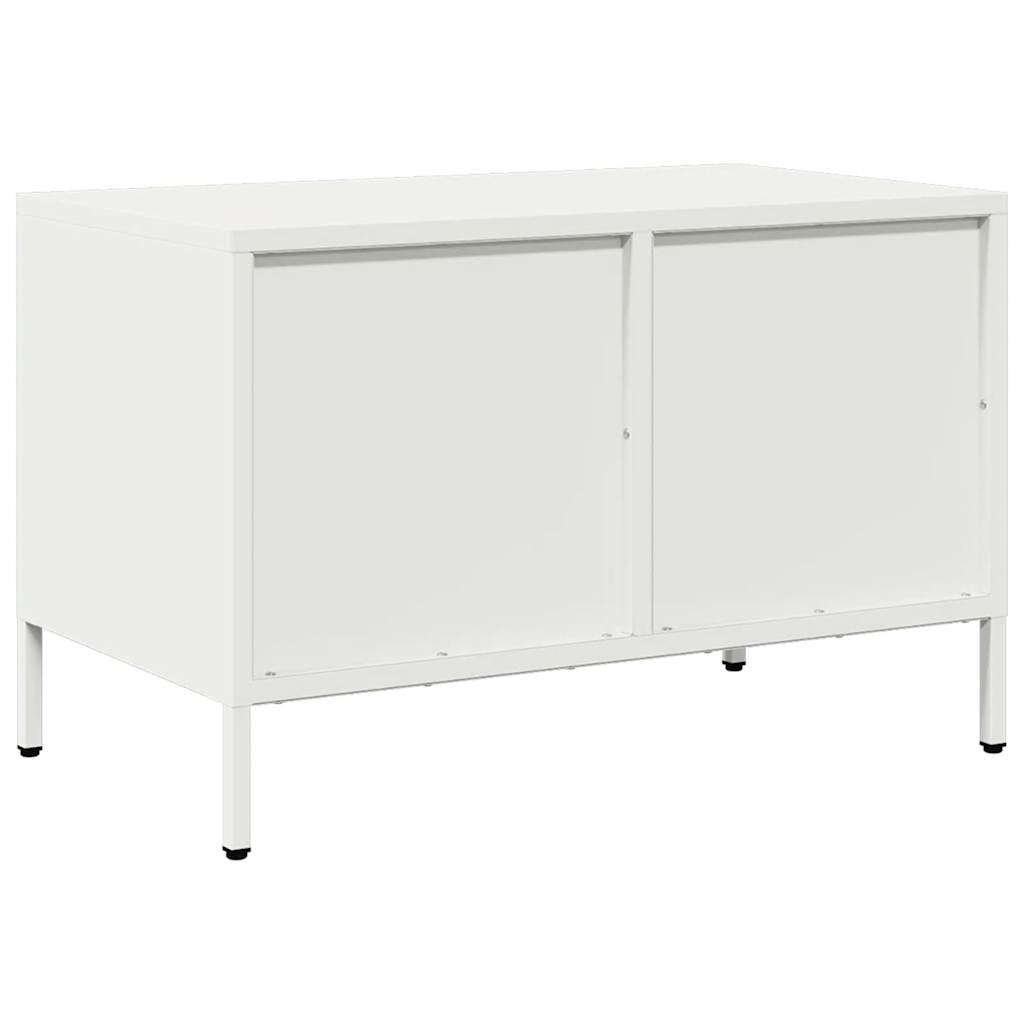 Tv-meubel 68x39x43,5 cm koudgewalst staal wit