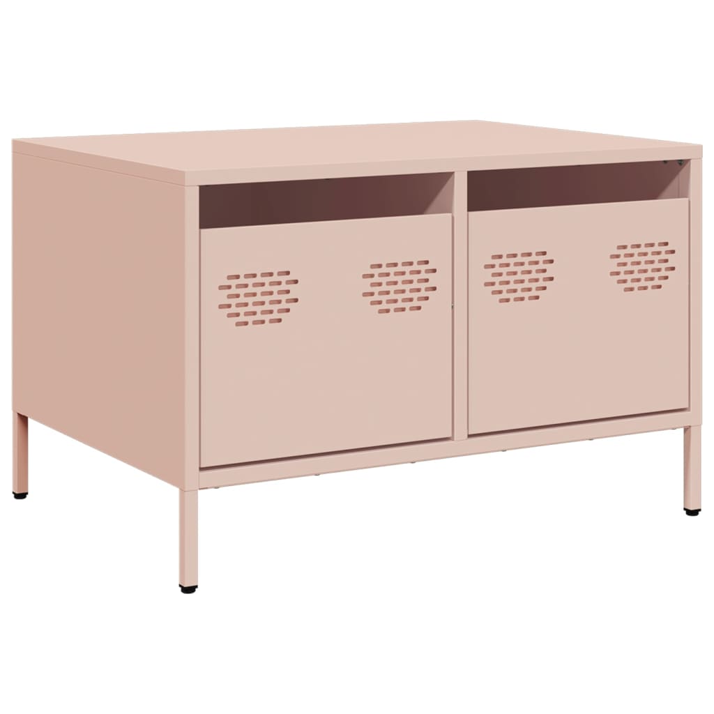 Tv-meubel 68x50x43,5 cm koudgewalst staal roze