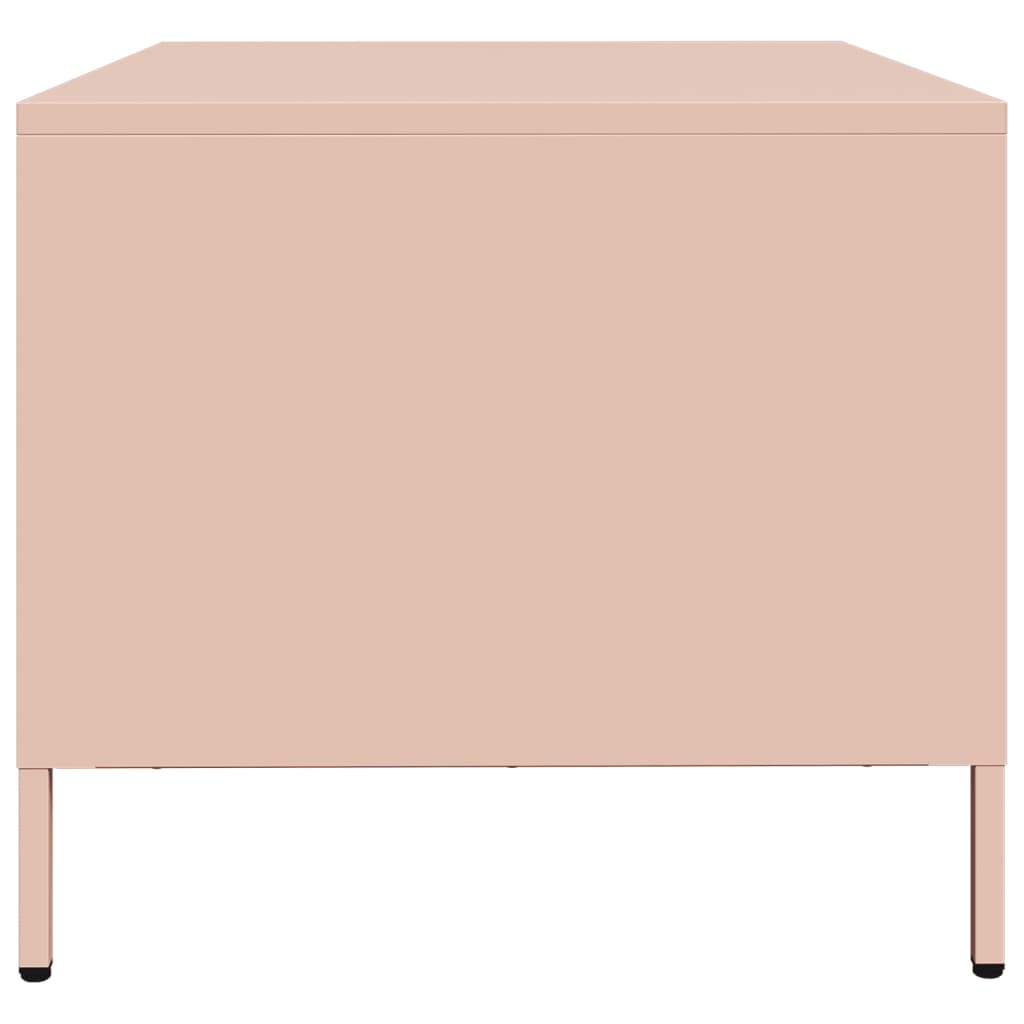 Tv-meubel 68x50x43,5 cm koudgewalst staal roze