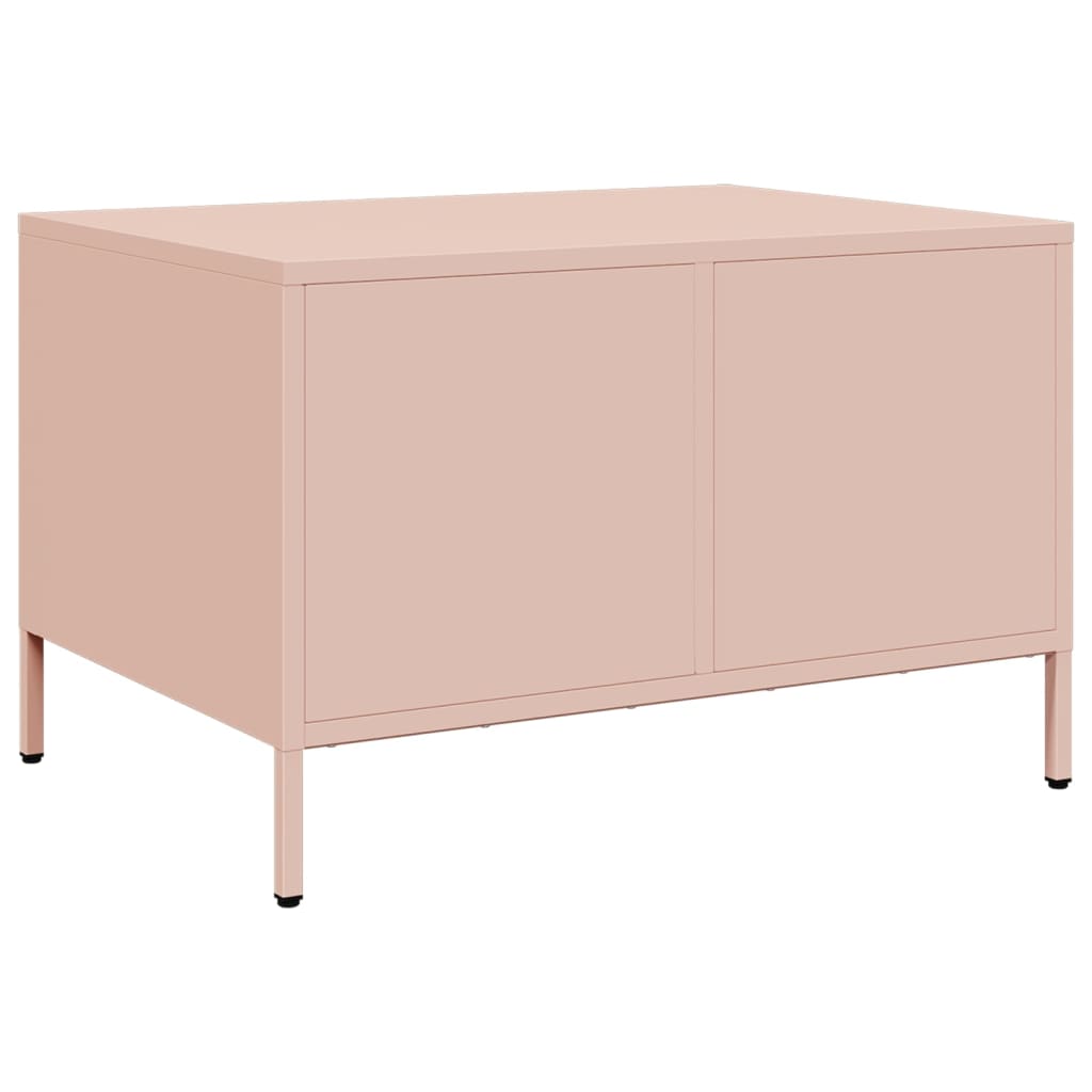 Tv-meubel 68x50x43,5 cm koudgewalst staal roze