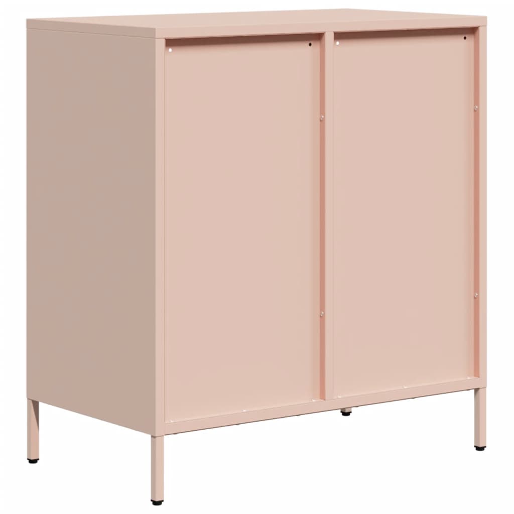 Dressoir 68x39x73,5 cm koudgewalst staal roze