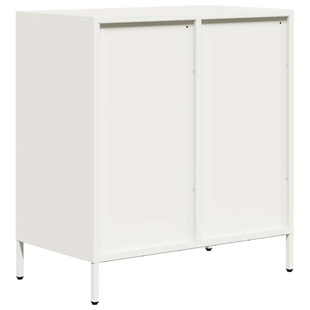 Dressoir 68x39x73,5 cm koudgewalst staal wit