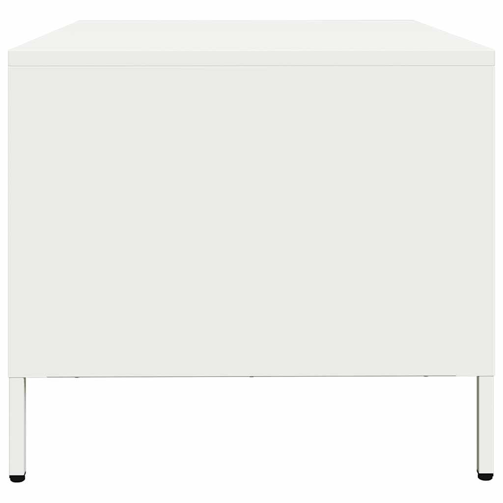 Salontafel 101,5x50x43,5 cm koudgewalst staal wit