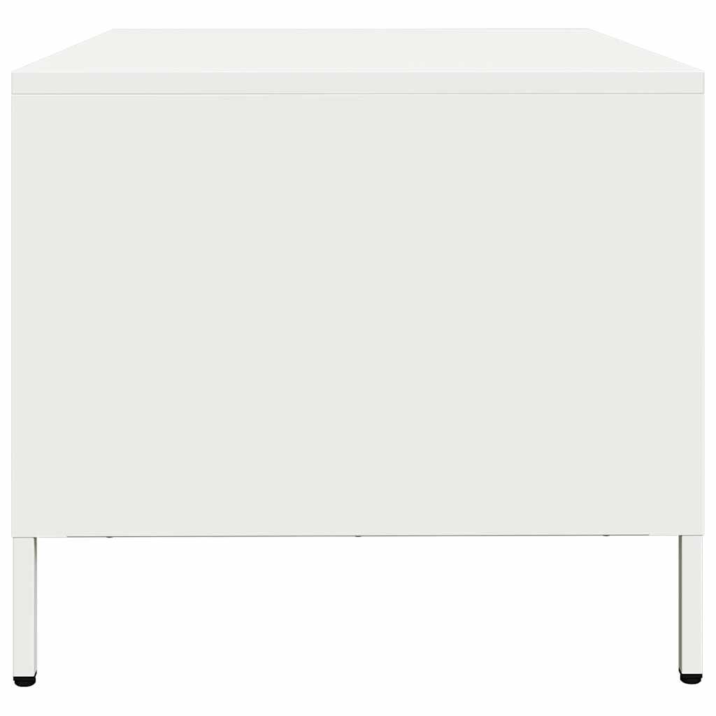 Salontafel 101,5x50x43,5 cm koudgewalst staal wit