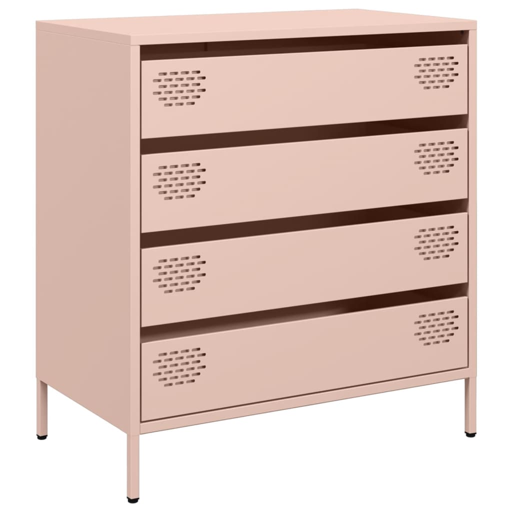 Dressoir 68x39x73,5 cm koudgewalst staal roze