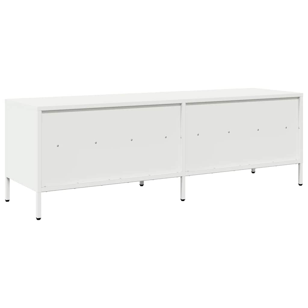 Tv-meubel 135x39x43,5 cm koudgewalst staal wit