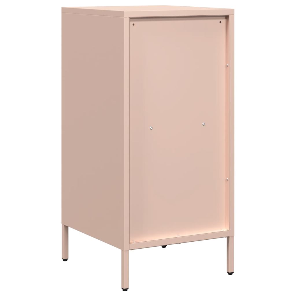 Dressoir 35x39x73,5 cm koudgewalst staal roze