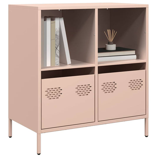 Dressoir 68x39x73,5 cm koudgewalst staal roze