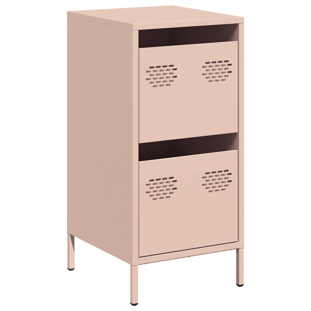 Dressoir 35x39x73,5 cm koudgewalst staal roze