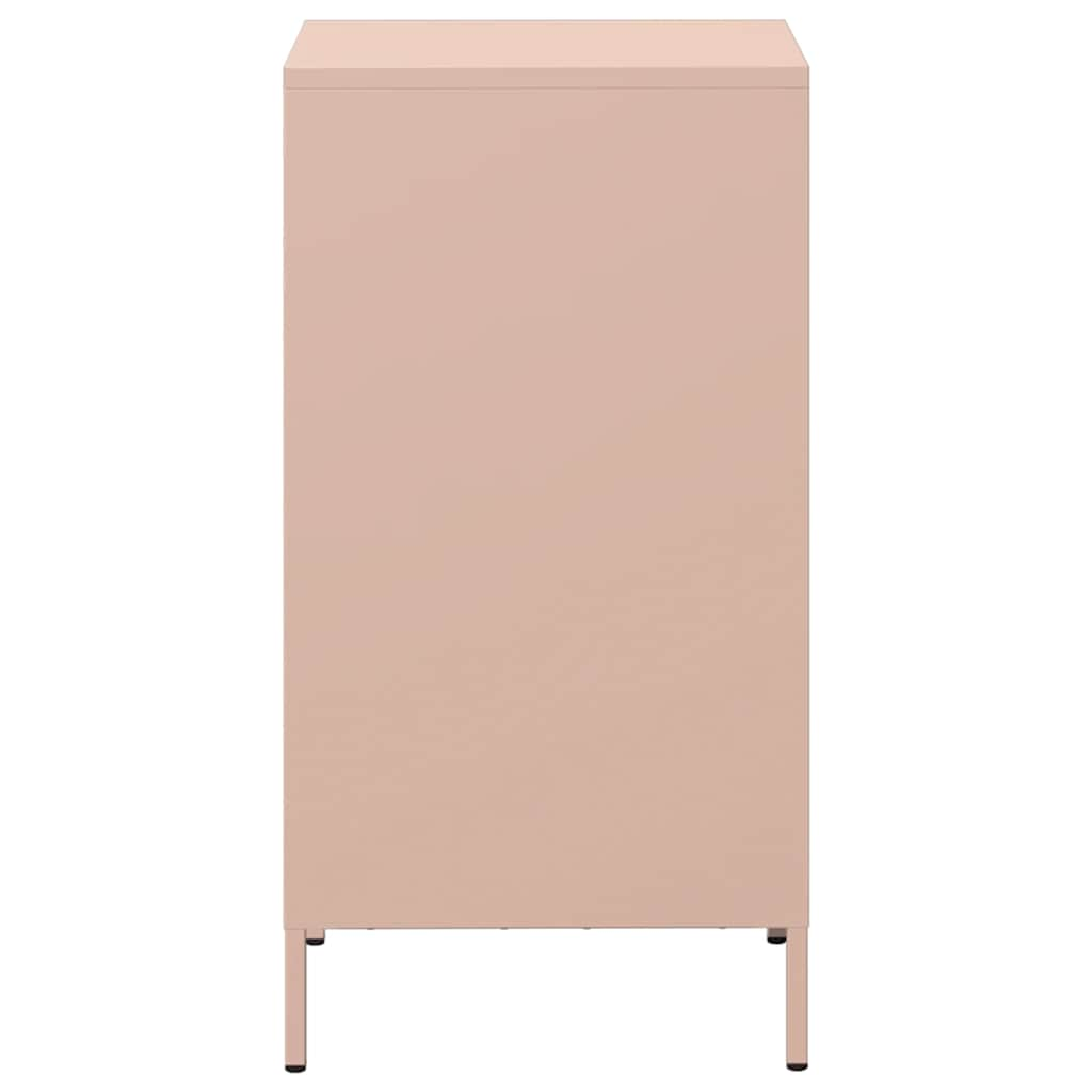 Dressoir 35x39x73,5 cm koudgewalst staal roze