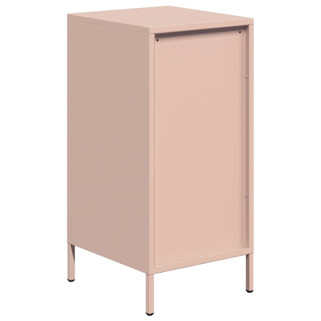 Dressoir 35x39x73,5 cm koudgewalst staal roze