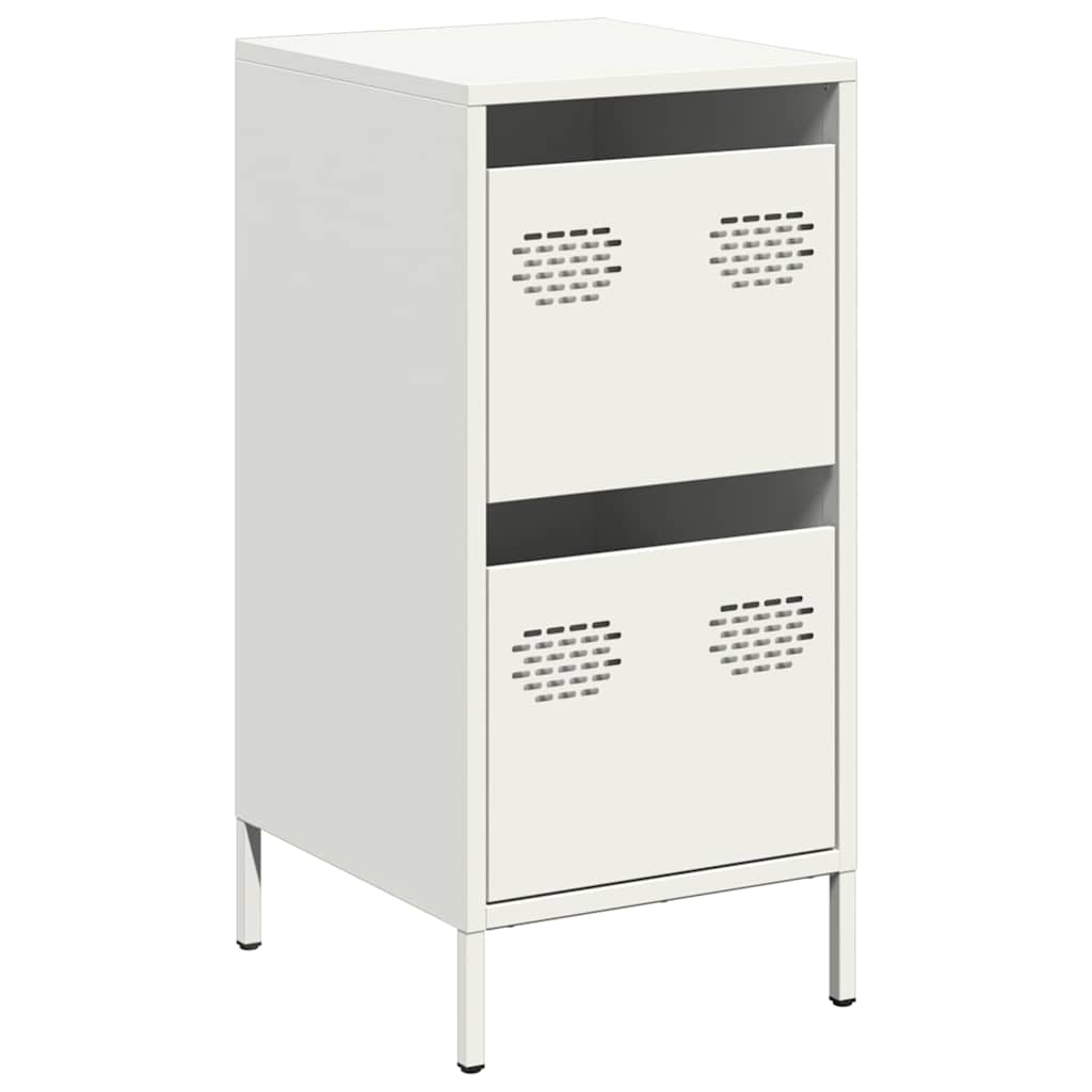 Dressoir 35x39x73,5 cm koudgewalst staal wit