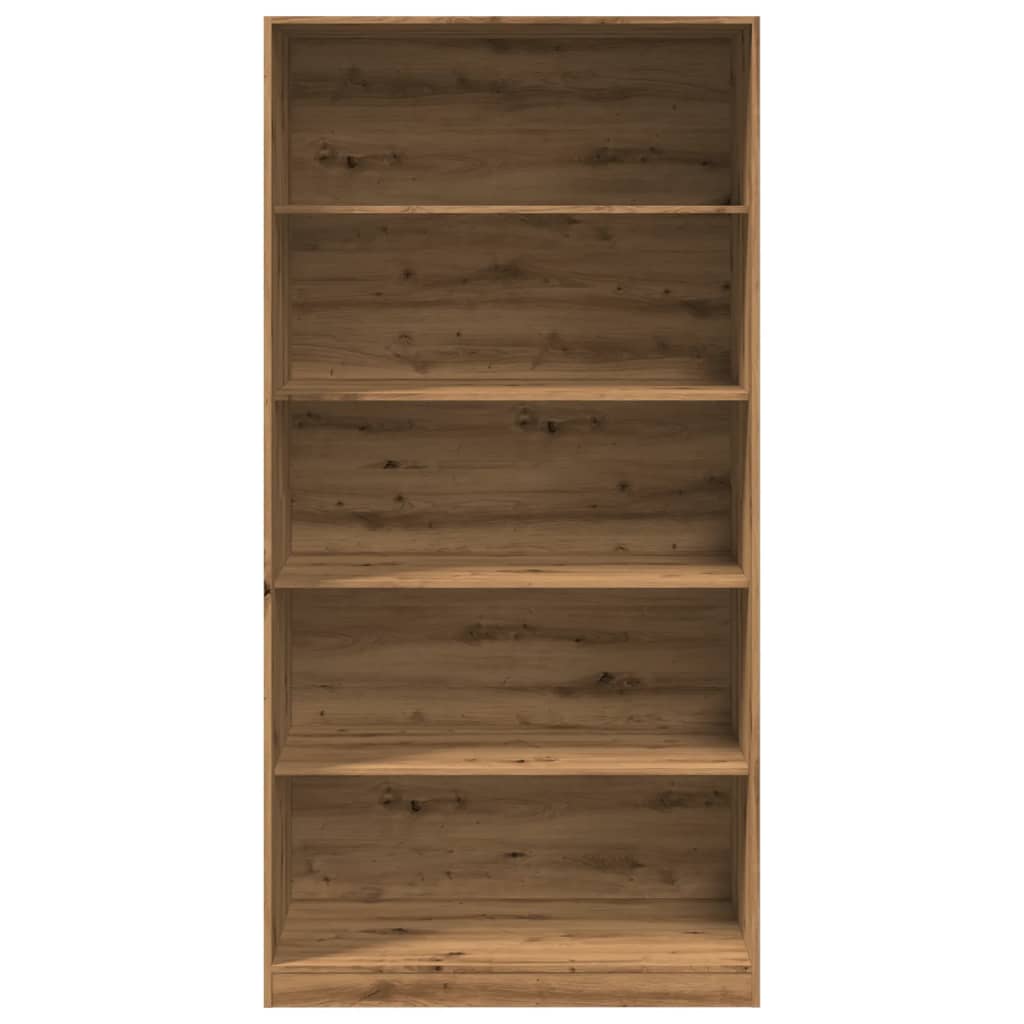 Kledingkast 100x50x200 cm bewerkt hout artisanaal eikenkleurig