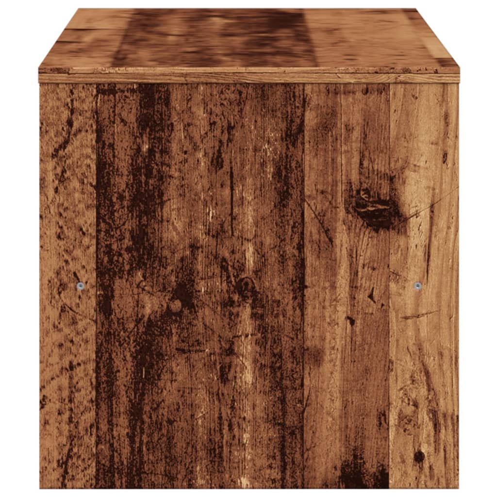 Tv-meubel 120x40x40 cm bewerkt hout oud houtkleurig