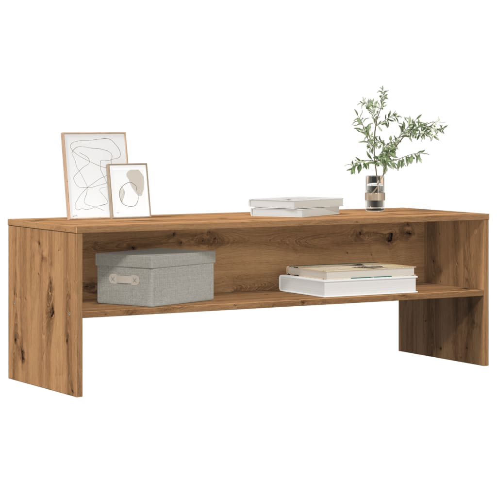 Tv-meubel 120x40x40 cm bewerkt hout artisanaal eikenkleurig