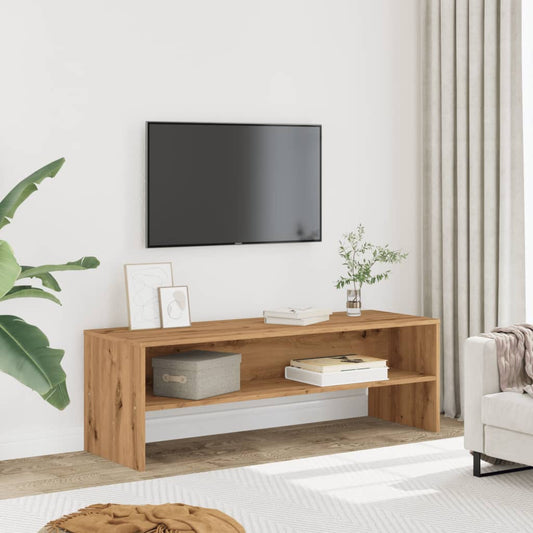 Tv-meubel 120x40x40 cm bewerkt hout artisanaal eikenkleurig