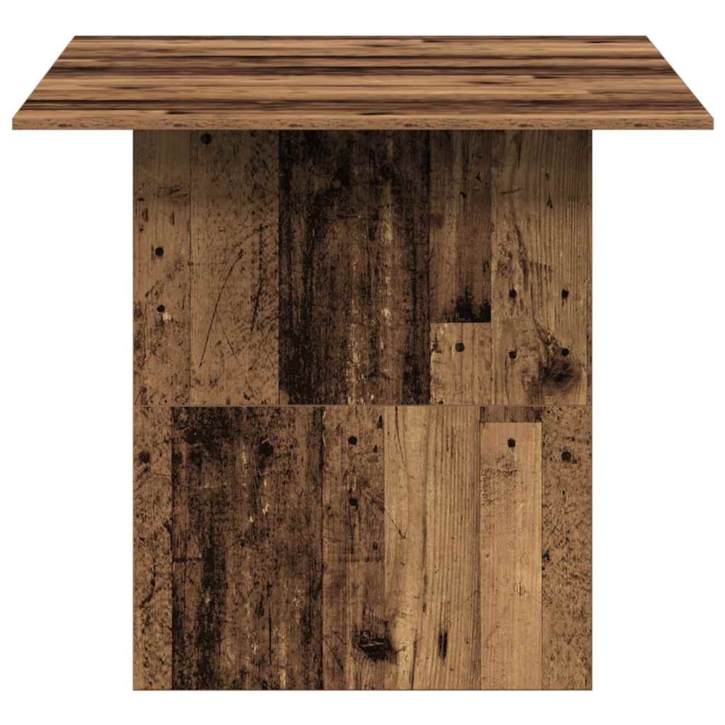 Eettafel 180x90x76 cm bewerkt hout oud houtkleurig