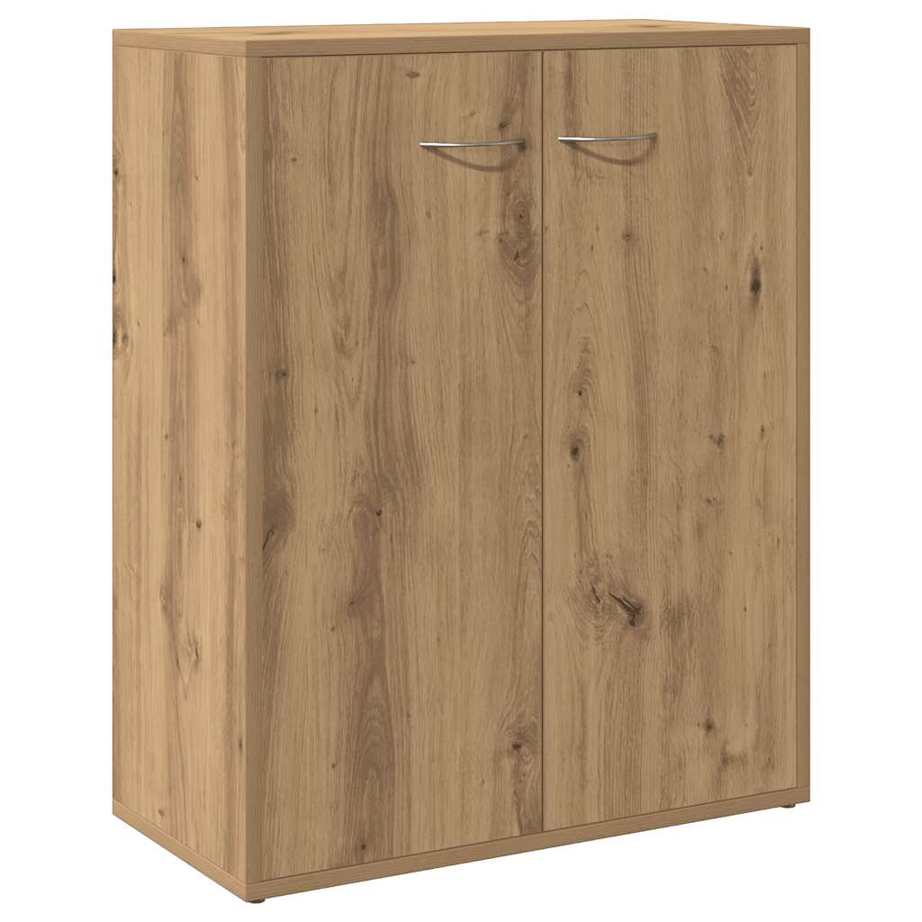 Dressoir 60x30x75 cm bewerkt hout artisanaal eikenkleur