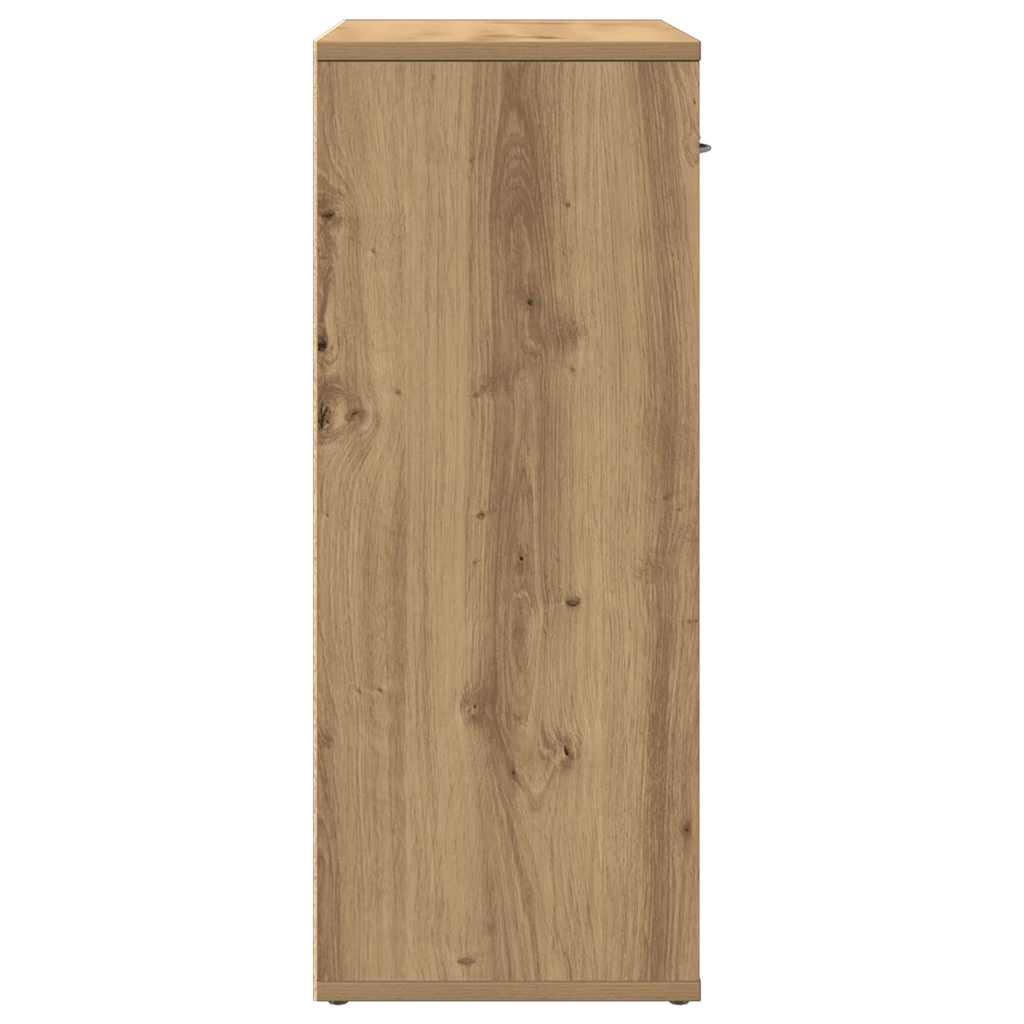 Dressoir 60x30x75 cm bewerkt hout artisanaal eikenkleur