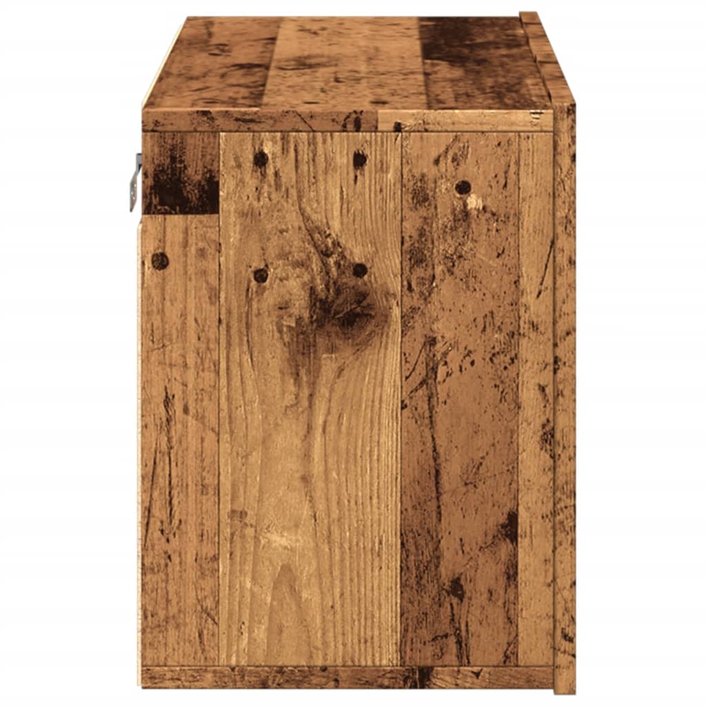 Tv-meubel wandgemonteerd 60x30x41 cm oud houtkleurig