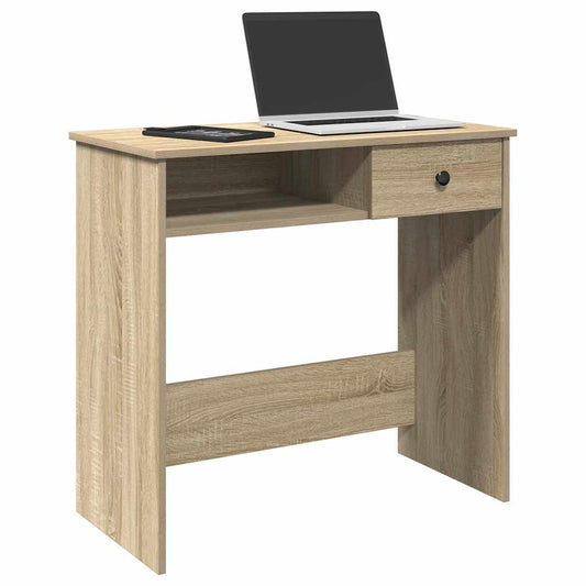 Bureau 80x40x75 cm bewerkt hout sonoma eikenkleurig